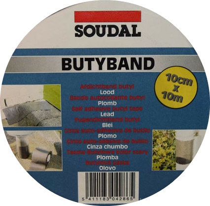 БУТИЛОВАЯ ЛЕНТА SOUDAL УПЛОТНИТЕЛЬНАЯ BUTYBAND 100