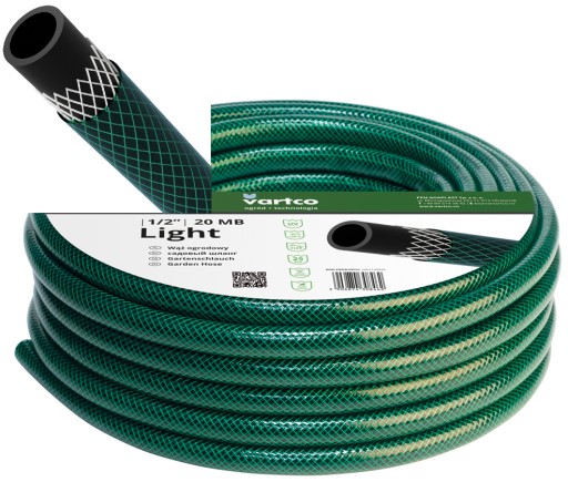САДОВЫЙ ШЛАНГ 50 м 1/2 ДЮЙМА VARTCO LIGHT 3-СЛОЙНЫЙ