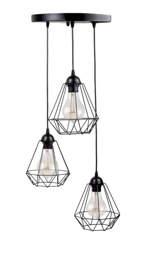 Подвесной светильник Loft Retro Edison 3x60W Link Strip