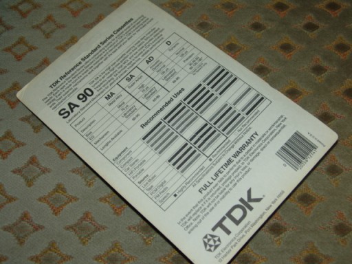 Хром кассета TDK SA 90 - 1982 г., блистерная версия