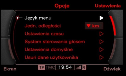 Язык польский AUDI A3 A4 A5 A6 A7 A8 Q5 Q7 США/ЕС