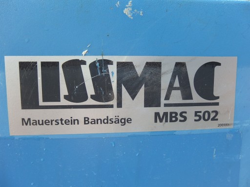 Лента POROTHERMU Widia 3520 мм LISSMAC MBS 502