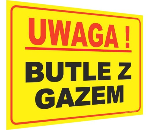 Tablica BUTLE Z GAZEM tabliczka