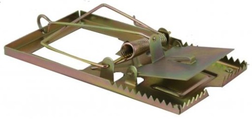 МЕТАЛЛИЧЕСКАЯ САДОВАЯ МЫШЛОВКА 9X5 СМ