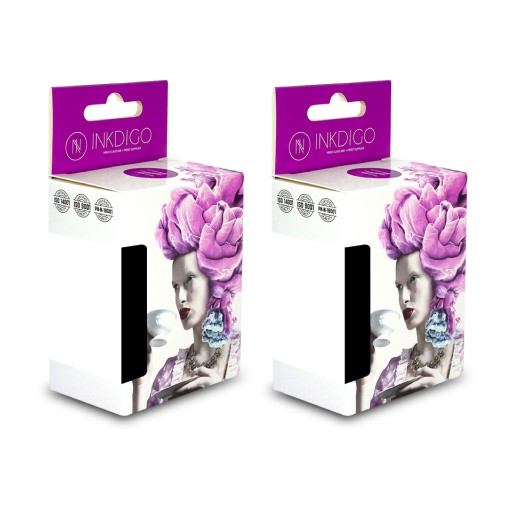 2x ЧЕРНИЛА INKDIGO ДЛЯ ПРИНТЕРА HP 21 HP 22 — НАБОР