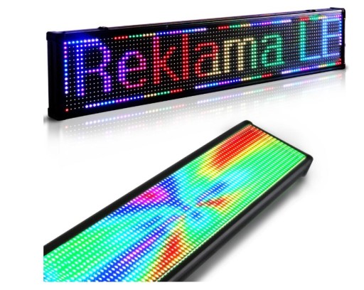 Светодиодная рекламная световая панель 100x20см диод