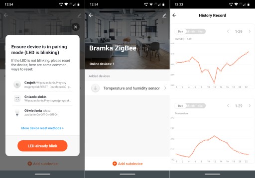 ZigBee TUYA Умный датчик влажности и температуры