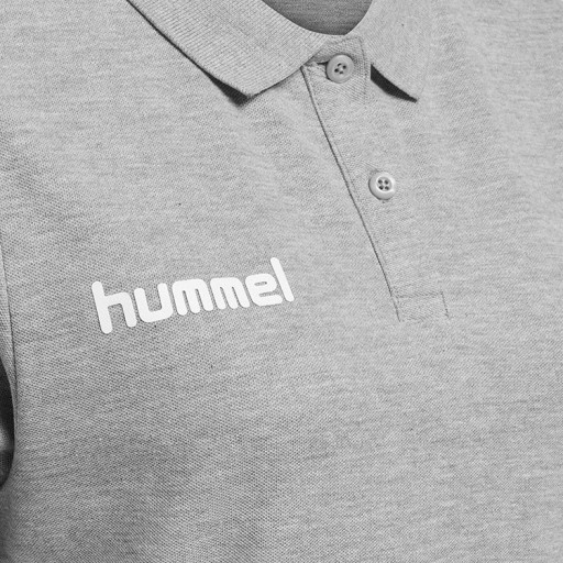 ФУТБОЛКА ПОЛО ЖЕНСКАЯ HUMMEL, ХЛОПОК, СЕРЫЙ РАЗМЕР. С