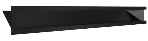 kratka luft NAROŻNA płytka SF 800x400x90 czarna lewa wlotowa metalowa