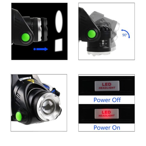 СВЕТОДИОДНАЯ ФАРА CREE ZOOM T6 MEGA POWER 2X18650 L200