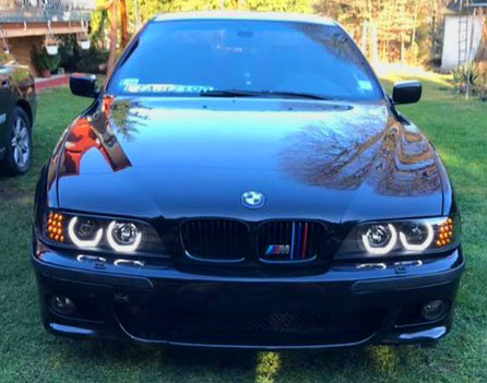 BMW 5 E39 ЛАМПЫ ЧЕРНЫЕ фары, 3D светодиодные кольца, поворотники, линзы