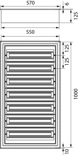 РАСПРЕДЕЛИТЕЛЬНЫЙ ЩИТ P/T FRONT ALU DARP-168 QUITELINE P/T