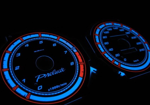 Honda Prelude 5 Tarcze INDIGLO MoMan wzór 1