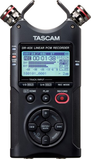 Цифровой аудиорекордер Tascam DR-40X 4 дорожки