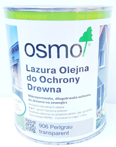 Osmo 906 Oil Stain 2,5л ЖЕМЧУЖНО-СЕРЫЙ
