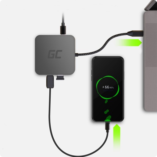 АДАПТЕР-концентратор USB-C USB 6IN1 3x USB 3.0 USB C ETHERNET HDMI 4K ДЛЯ MACBOOK PRO