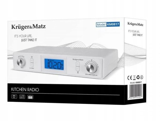 Подвесное кухонное радио с ЖК-дисплеем и FM Bluetooth KM0817
