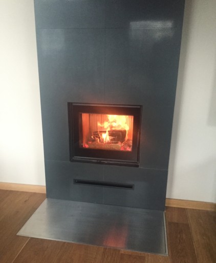 blacha przed kominek stal nierdzewna 80x60cm C