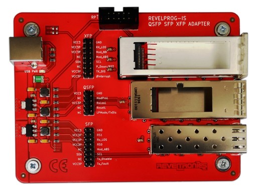 QSFP SFP XFP адаптер для программатора REVELPROG-IS