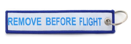 Тканый брелок Boeing 747 REMOVE BEFORE FLIGHT