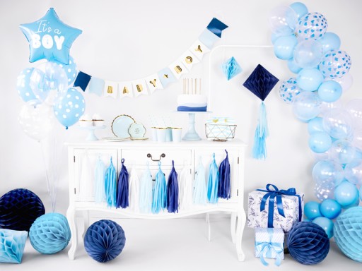 BALONY Crystal Clear chmurki 6szt 30cm dekoracje