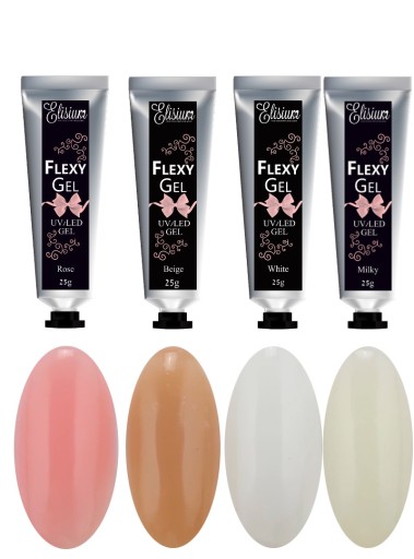 Набор кистей для формования акрила Elisium Flexy Gel