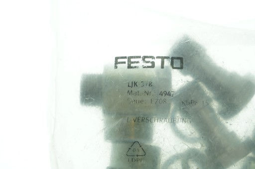 FESTO LJK-3/8 4947 угловой соединитель с резьбой