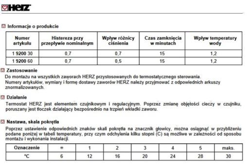 Термостатическая ГОЛОВКА ГЕРЦ МИНИ М30 для Purmo 858