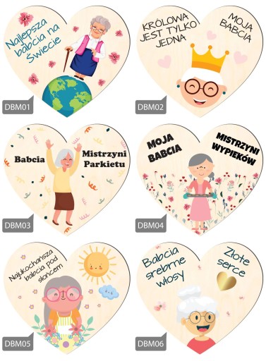 WALENTYNKI DZIEŃ KOBIET MAMY BABCI MAGNES PREZENT