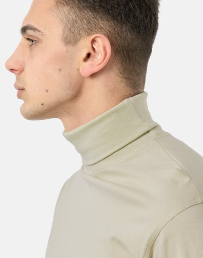 Elegancki Golf Męski cienki sweter AREK r L beżowy