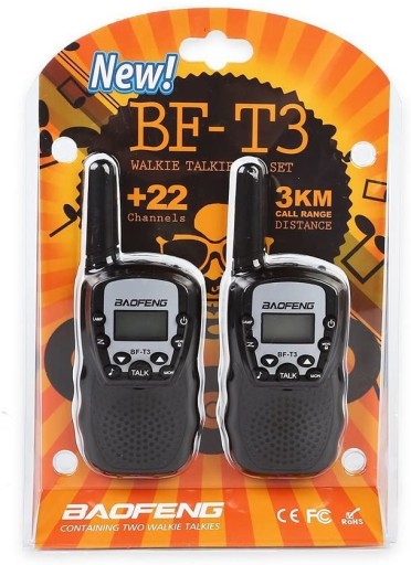BAOFENG 2 рации BF-T3 PMR
