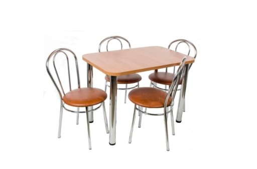Zestaw stol 100/65 + 4 krzesła tulipan krzesło stołek