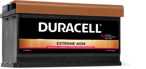 Аккумулятор Duracell Extreme DE92 AGM 12 В, 92 Ач, 900 А.