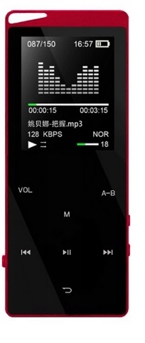 MP4-плеер с BLUETOOTH 16 ГБ Красный НОВЫЙ