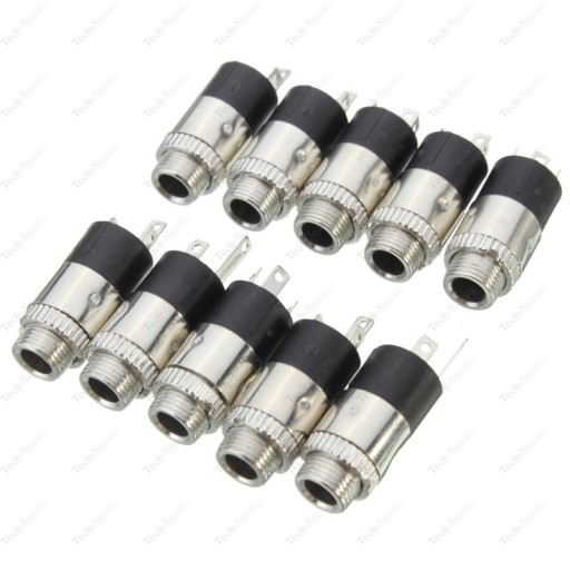 Гнездо Mini Jack 3,5 мм для крепления к корпусу