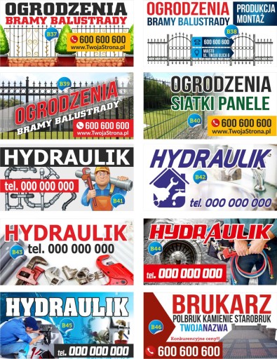 Баннерная реклама - Тротуарные услуги 2х1м