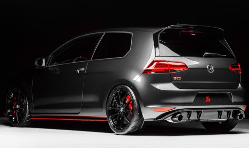 Накладка заднего бампера, диффузор, Golf 7 GTI 13-16