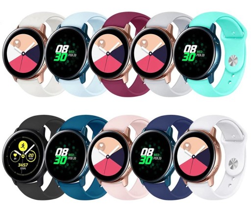 BIAŁY pasek do SAMSUNG GALAXY WATCH ACTIVE SM-R500