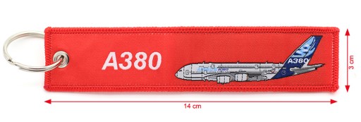 Airbus A380 tkany brelok REMOVE BEFORE FLIGHT