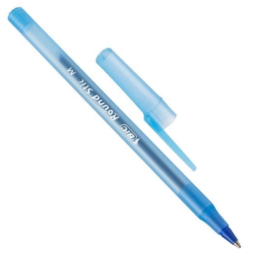 60 SZTUK Długopis tradycyjny BIC Round Stic Medium NIEBIESKI 1 opak x60