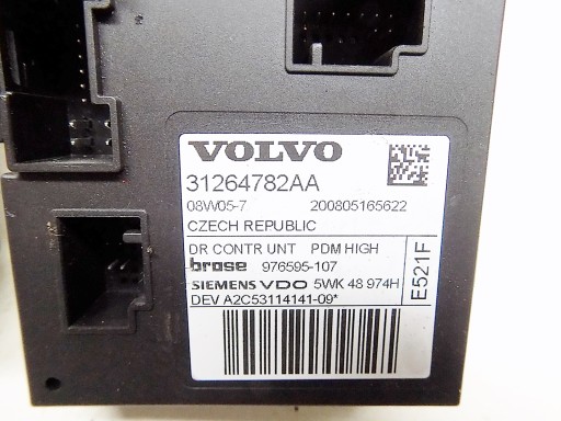 МОТОР СТЕКЛА ЛЕВЫЙ ПЕРЕДНИЙ Volvo S40 V50 FL 07-12