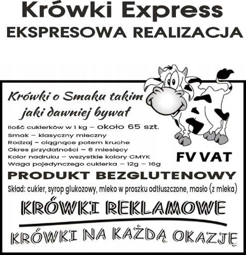 Конфеты Krówki Company с логотипом Express 24h II 2кг