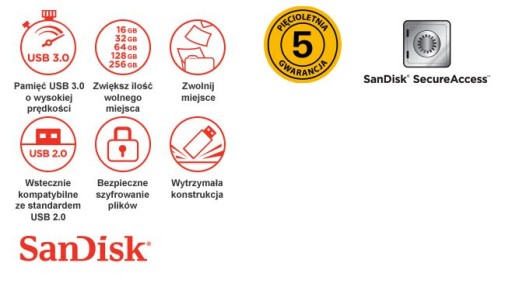 PENDRIVE 64 GB SANDISK Ultra Flair USB 3.0 150MB/s