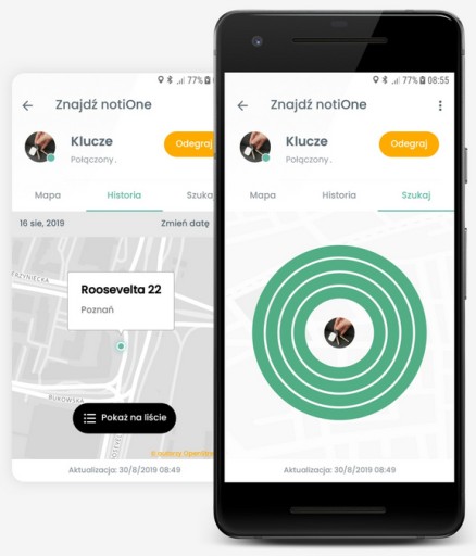 notiOne GO KEYS LOCATOR СОБАКА АВТОМОБИЛЬ ВЕЛОСИПЕД