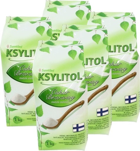 Ксилит, сахар березовый - упаковка 16*1кг - Сантини