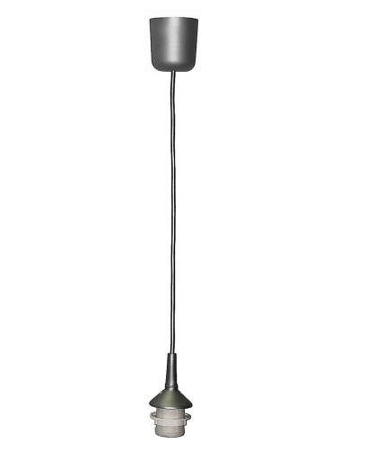z2 zawiesie LOFT E27 zwis zawieszenie do klosz lampa wisząca kabel SREBRNY