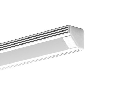 Zaślepka 45-ALU do profilu LED KLUŚ biała pełna
