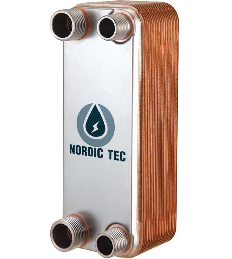 NORDIC Tec 40 кВт 32-пластинчатый теплообменник 1 дюйм