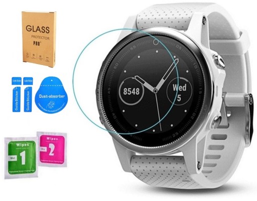 SZKŁO OCHRONNE HARTOWANE 9H PRO+ DO GARMIN FENIX 5 S