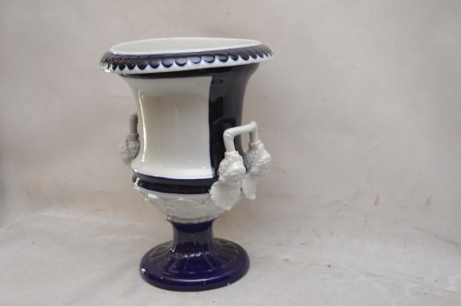 KOBALTOWA PORCELANA PUCHAR WAZA mitologia urna